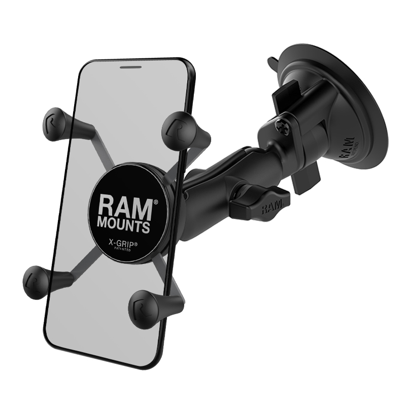 RAM Mounts X-Grip Saugfuss-Halterung für Smartphones bis 82,6 mm